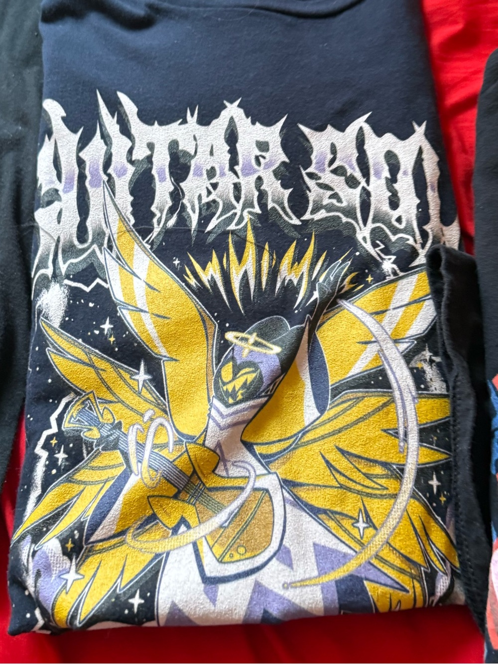 Hazbin Hotel Adam Guitar Solo Navy Blue Shirt